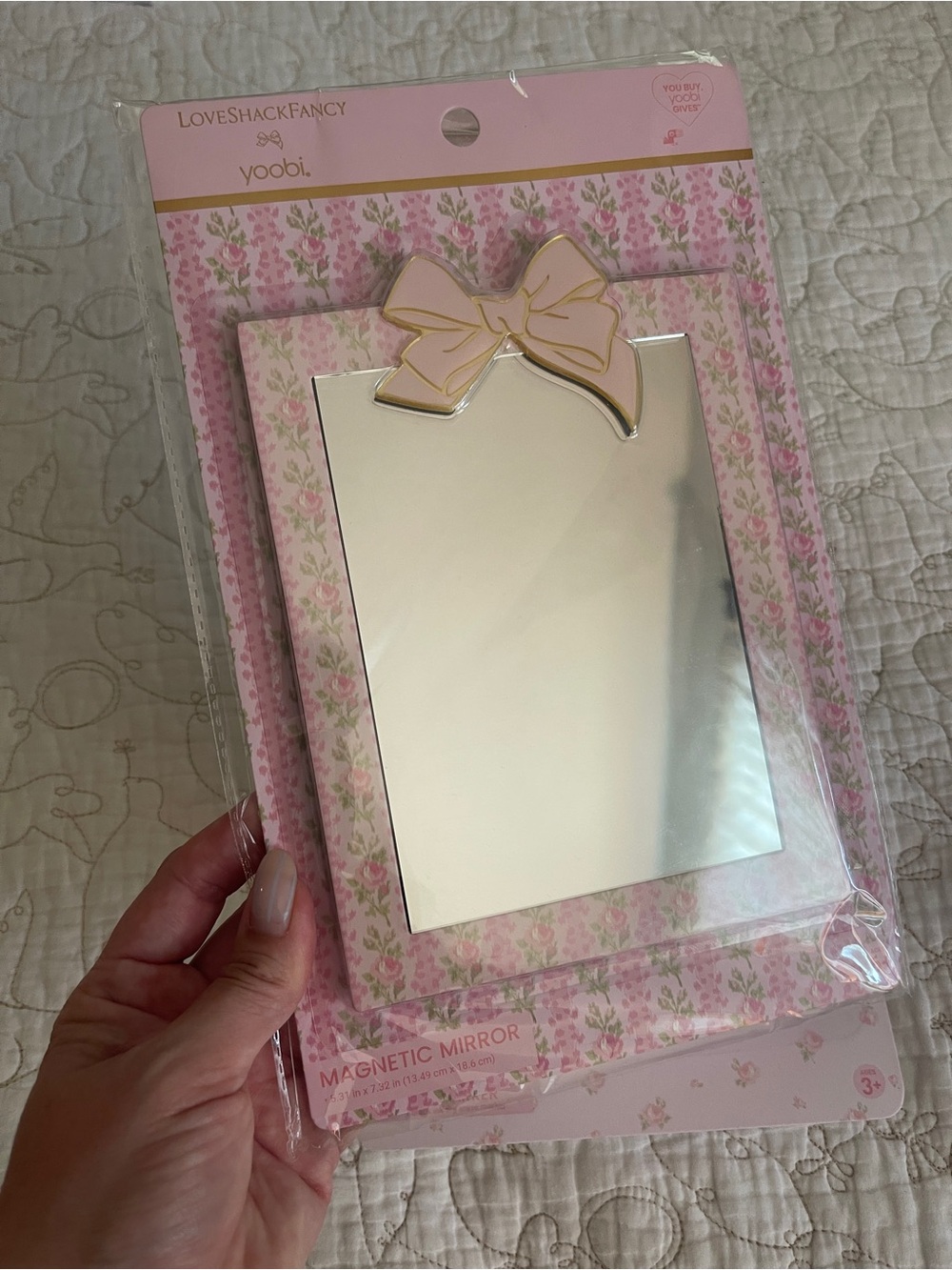 New LoveShackFancy x Yoobi Target Magnetic Locker Essentials Set 3pc NWT Mirror - Picture 3 of 4